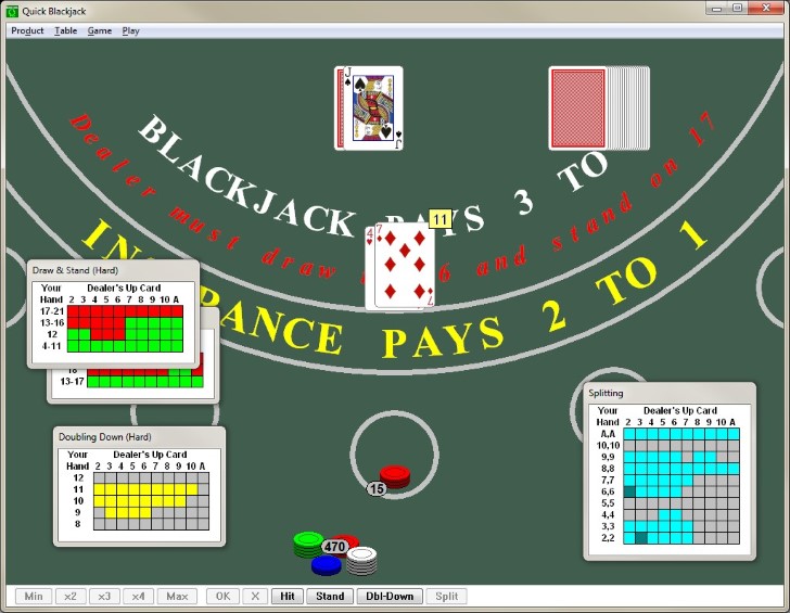The website www.greatdaygames.com has free blackjack